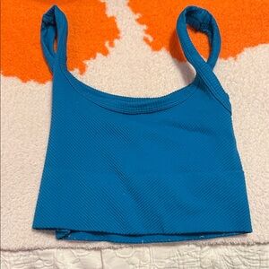 Blue Women's Crop Tank